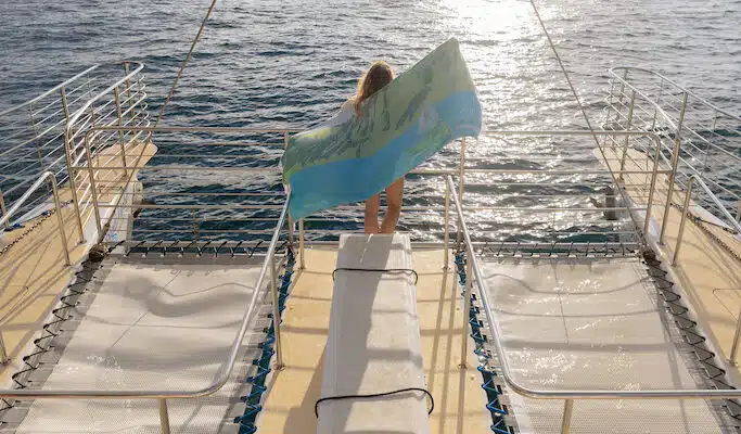 Person walking boat | Blue Dolphin Kauai