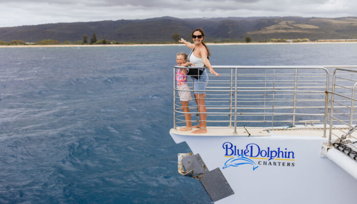 People On Bow Of Boat | Blue Dolphin Kauai