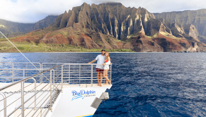 Couple On Boat | Blue Dolphin Kauai
