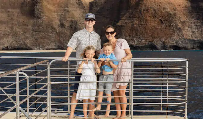 Family on boat | Blue Dolphin Kauai