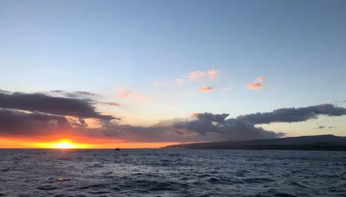 Sunset and island | Blue Dolphin Kauai